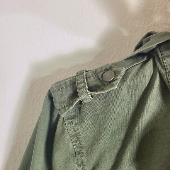 New Look Army Green Anorack Style Hoodie Jacket, Size XL - Picture 7 of 10